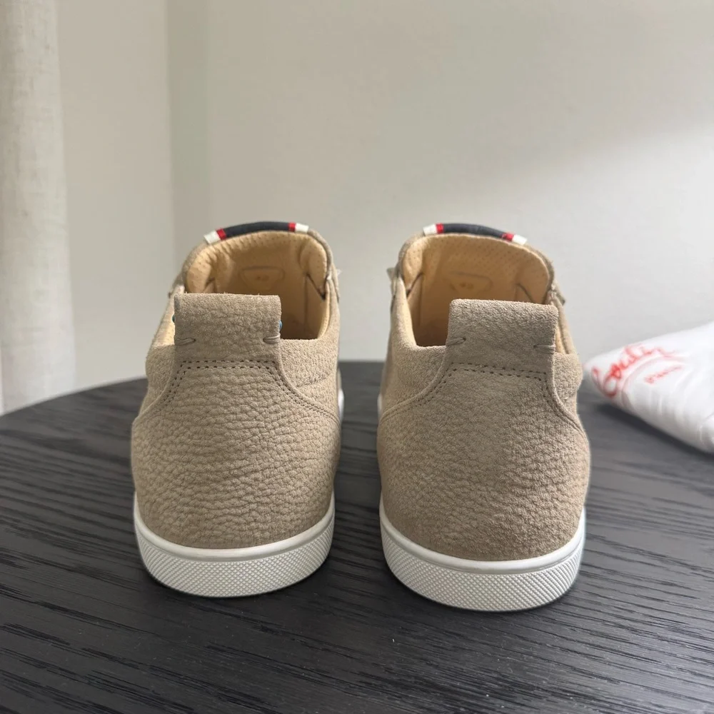 Christian Louboutin F.A.V Fique A Vontade Sneaker Tan 42 - Picture 9 of 10